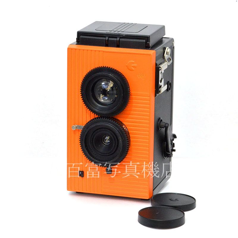 【中古】 ブラックバードフライ 二眼レフカメラ オレンジ LA blackubird,fly 中古フイルムカメラ 49673