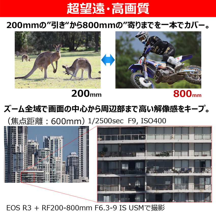 《予約商品》 キヤノン RF レンズ RF200-800mm F6.3-9 IS USM Canon