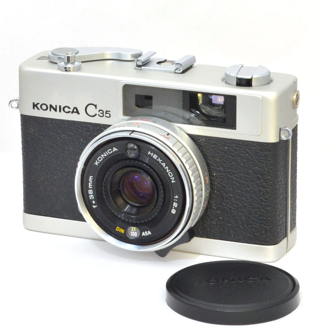 【中古】 コニカ C35 シルバー Konica 中古フイルムカメラ 47888
