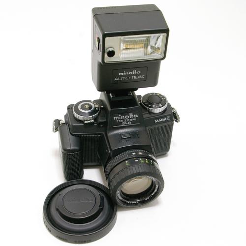 中古 ミノルタ 110 ZOOM SLR MARKII AUTO118X フラッシュ セット 