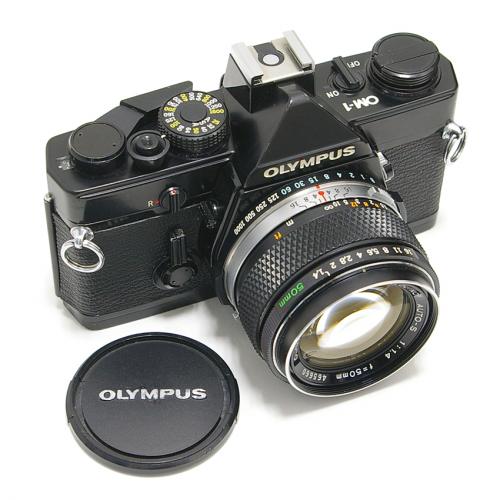 中古 オリンパス OM-1 MD ブラック 50mm F1.4 セット OLYMPUS