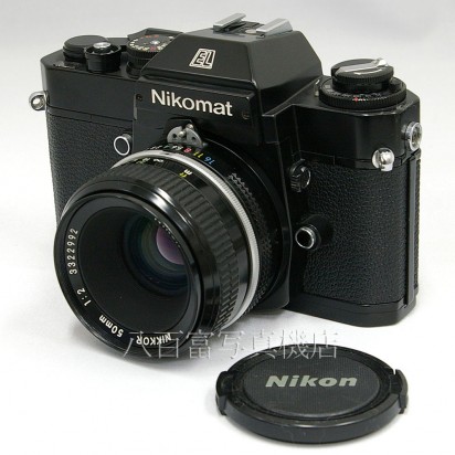【中古】 ニコン Nikomat EL ブラック 50mm F2 セット Nikon / ニコマート 中古カメラ 24410