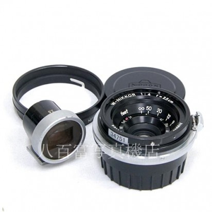 【中古】 ニコン W-Nikkor 2.5cm F4 後期型 ブラック Sマウント Nikon ニッコール 中古レンズ 34751