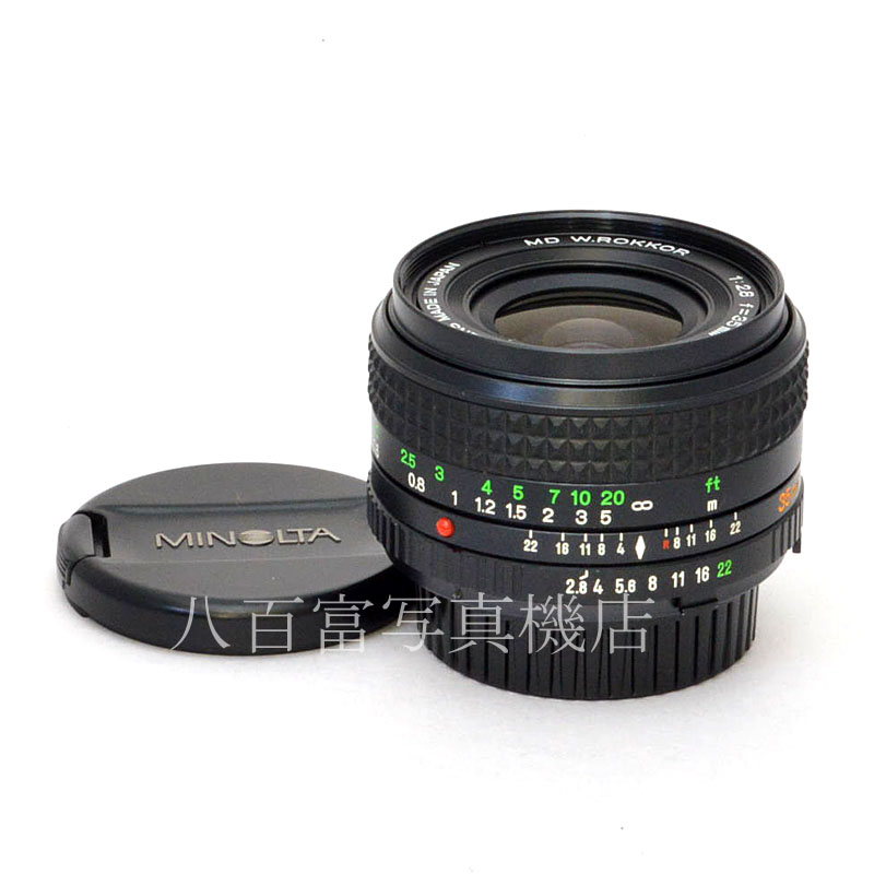 【中古】 ミノルタ MD ROKKOR 35mm F2.8 前期型 minolta ロッコール 中古交換レンズ 49742