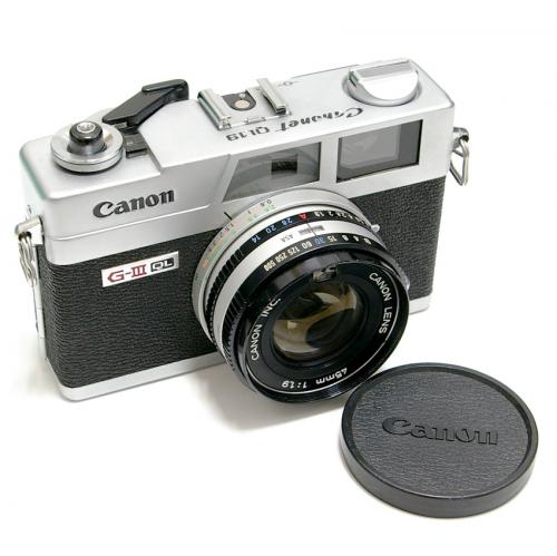 中古 キャノン キャノネット QL19 G-III シルバー 電池アダプター付 Canonet