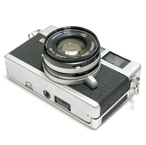 中古 キャノン キャノネット QL19 G-III シルバー 電池アダプター付 Canonet