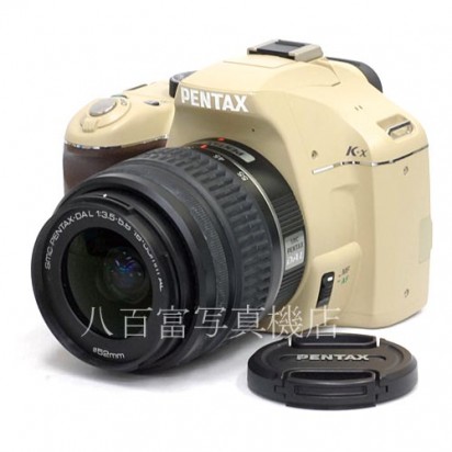 【中古】 ペンタックス K-X ベージュXブラウン 18-55mm F3.5-5.6 セット PENTAX K3485