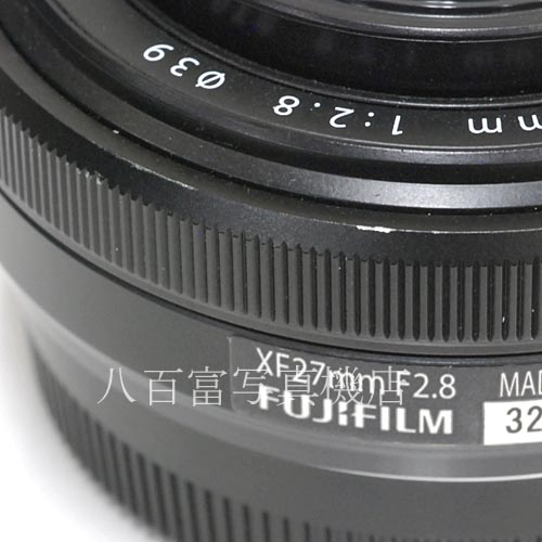 【中古】 FUJIFILM フジノンレンズ XF27mmF2.8 ブラック フジフイルム FUJINON 中古レンズ 33848
