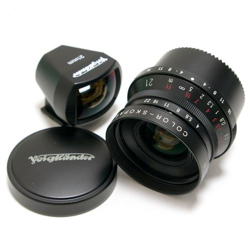 中古 フォクトレンダー COLOR SKOPAR 21mm F4 ブラック ライカL  