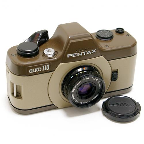 中古 ペンタックス Auto 110 マロン 24mm F2.8 セット PENTAX 【中古カメラ】 00733