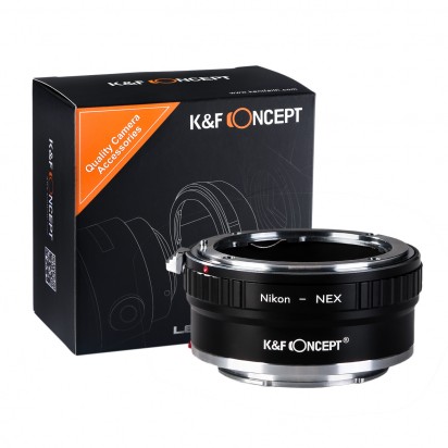 K&F Concept レンズマウントアダプター KF-NFE2 (ニコンFマウントレンズ → ソニーEマウント変換)