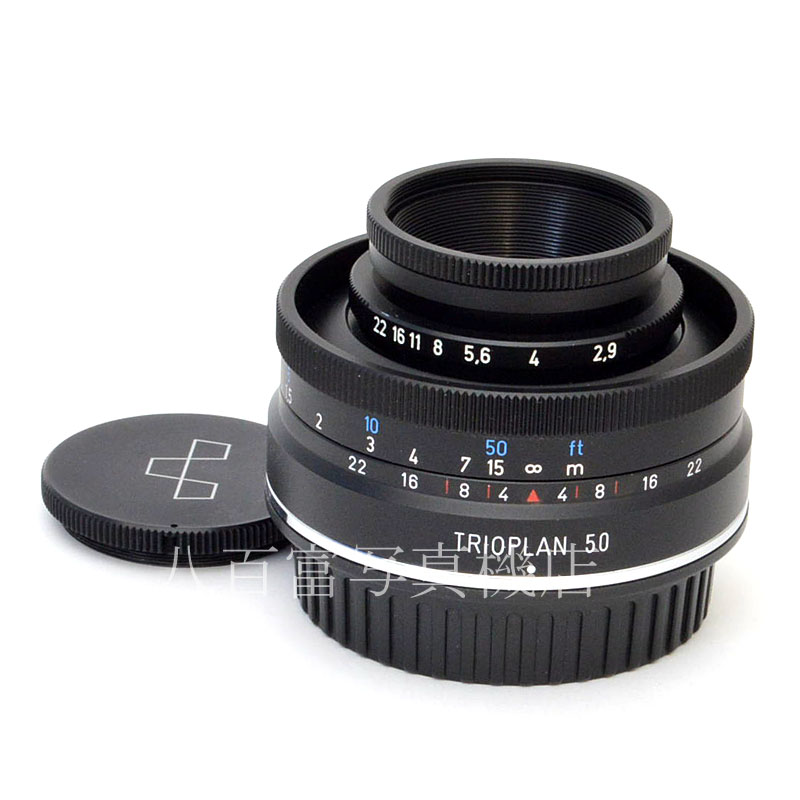 【中古】 メイヤー トリオプラン 50mm F2.9 ブラック キヤノンEOS用 Meyer Optik Görlitz 中古交換レンズ 49559