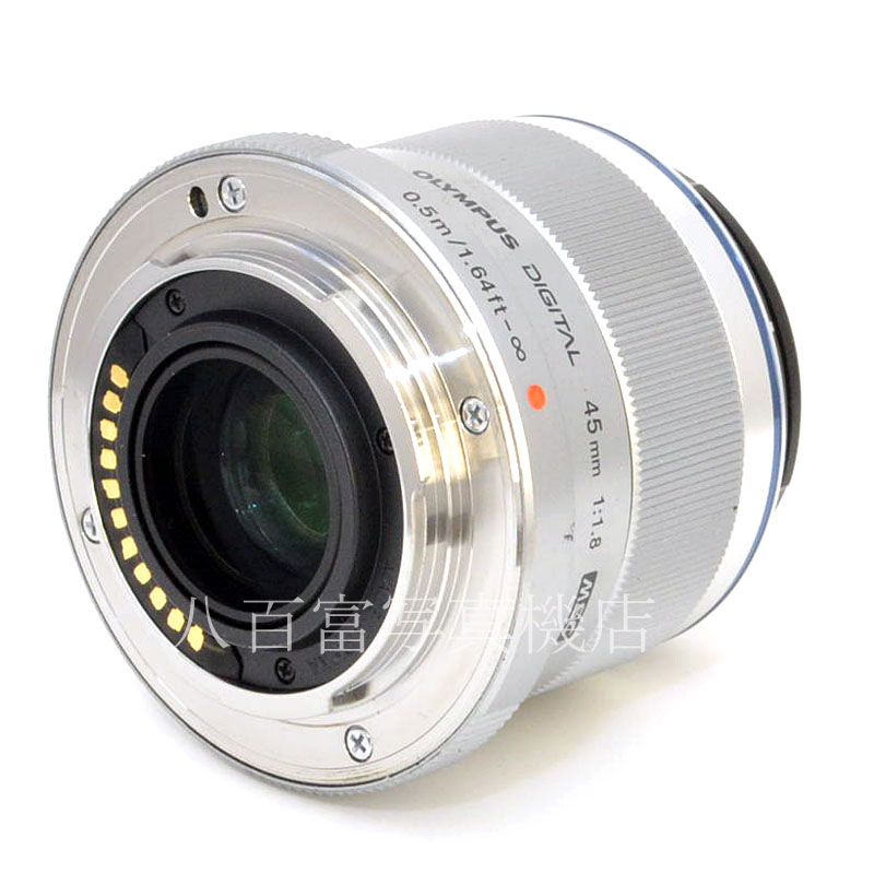 【中古】 オリンパス M.ZUIKO DIGITAL 45mm F1.8 シルバー マイクロフォーサーズ OLYMPUS ズイコー 中古交換レンズ 49951