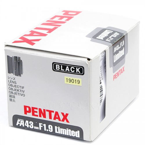 【中古】 SMCペンタックス FA 43mm F1.9 Limited ブラック PENTAX 中古レンズ 19019