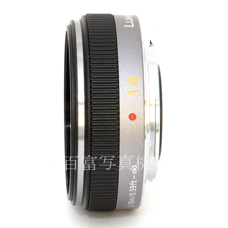 【中古】 パナソニック LUMIX G 14mm F2.5 ASPH. シルバー マイクロフォーサーズ用 Panasonic 中古交換レンズ 49980