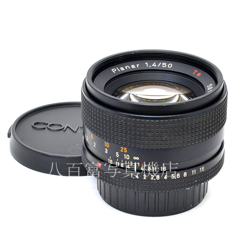 【中古】 コンタックス Planar T* 50mm F1.4 AE (最初期NO.)白文字  CONTAX 中古交換レンズ 49972