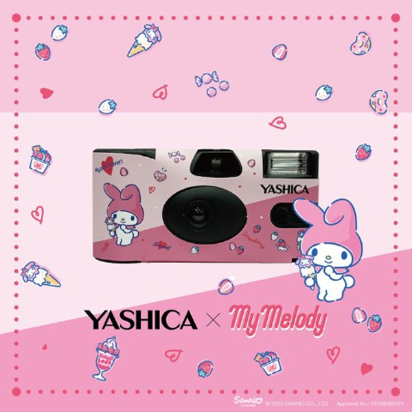 ヤシカ Single Use Film Camera / My Melody Candyland / YASHICA YAS-SC140S-ML / 27枚撮り [使い切りフィルムカメラ]