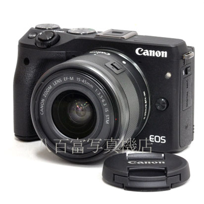 【中古】 キヤノン EOS M3 EF-M 15-45mmセット ブラック Canon 中古デジタルカメラ 45566