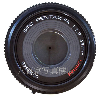 【中古】 SMCペンタックス FA 43mm F1.9 Limited ブラック PENTAX 中古レンズ 40741