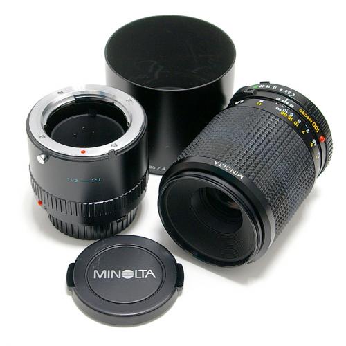 中古 ミノルタ New MD MACRO 100mm F4 等倍リング セット MINOLTA