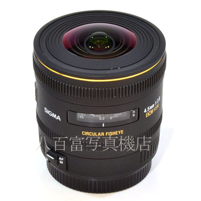 【中古】 シグマ 4.5mm F2.8 EX DC CIRCULAR FISHEYE HSM キヤノンEOS用 SIGMA 中古交換レンズ 41004