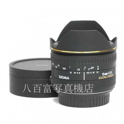 【中古】 シグマ Fisheye 15mm F2.8 EX DG キヤノンAF用 SIGMA フィッシュアイ 中古レンズ 35451