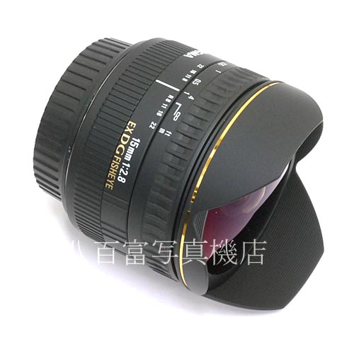 【中古】 シグマ Fisheye 15mm F2.8 EX DG キヤノンAF用 SIGMA フィッシュアイ 中古レンズ 35451