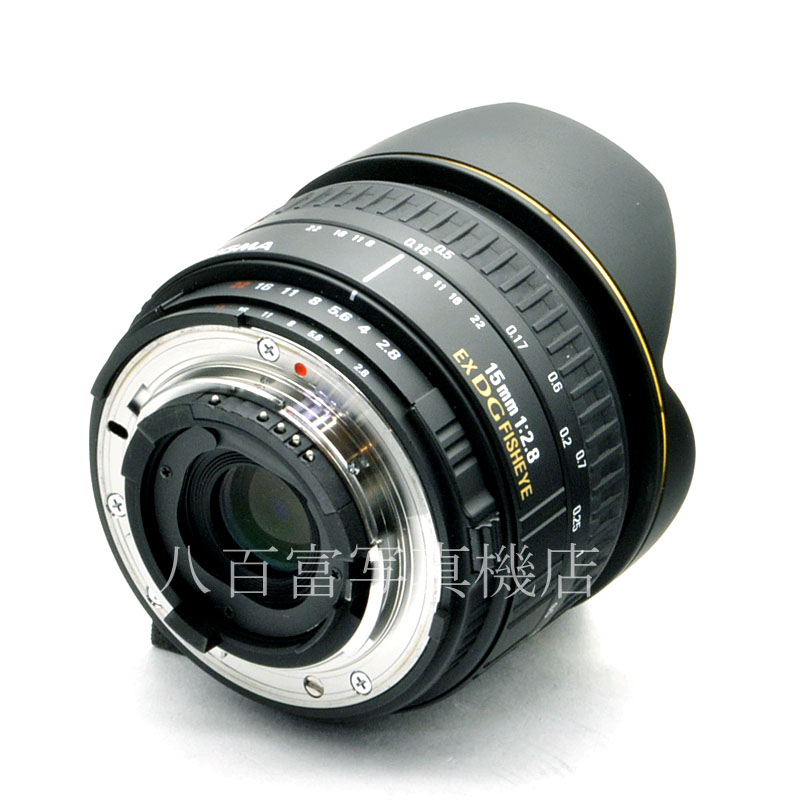 【中古】 シグマ Fisheye 15mm F2.8 EX DG ニコンAF用 SIGMA フィッシュアイ 中古交換レンズ 58280